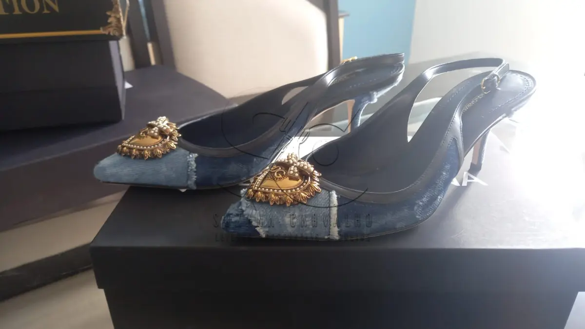 LOTE 003 - BOLSA/SAPATO D& GABBANA ORIGINAIS