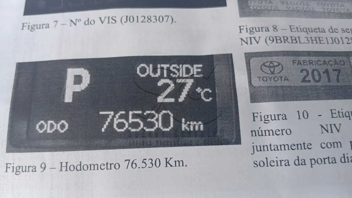 LOTE 001 - SUSPENSO POR DECISÃO JUDICIAL TOYOTA COROLLA
