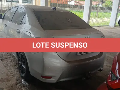 LOTE 001 - SUSPENSO POR DECISÃO JUDICIAL TOYOTA COROLLA