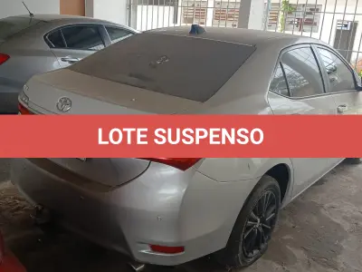 LOTE 001 - SUSPENSO POR DECISÃO JUDICIAL TOYOTA COROLLA