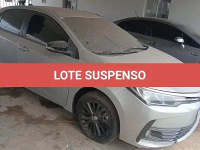 LOTE 001 - SUSPENSO POR DECISÃO JUDICIAL TOYOTA COROLLA