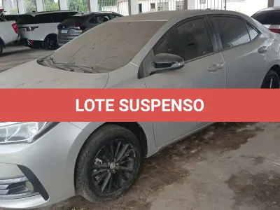 LOTE 001 - SUSPENSO POR DECISÃO JUDICIAL TOYOTA COROLLA