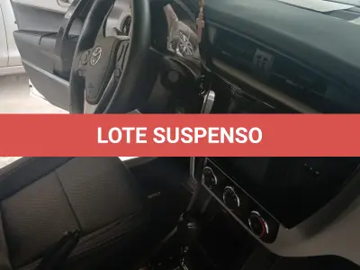 LOTE 001 - SUSPENSO POR DECISÃO JUDICIAL TOYOTA COROLLA