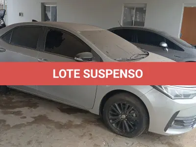 LOTE 001 - SUSPENSO POR DECISÃO JUDICIAL TOYOTA COROLLA