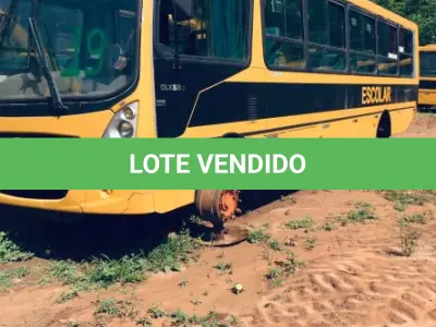 LOTE 019 - Ônibus VW/15-190, cor amarela, Placa OUD-8588, a diesel, cor amarela, ano fab/mod. 2012/2013, chassi 9532E82W9DR306962, Renavam 506206530. (Transferência por Declaração - S/CRV). DPVAT R$ 8,08 + MULTAS R$ 443,27
