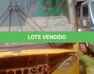 LOTE 012 - VW/ 15.190, Ônibus escolar, cor amarela, placa NIR-6937, a diesel, ano fab/mod. 2010, chassi 9532882WXAR039379, Renavam 312258771. (Transferência por Declaração - S/CRV). DPVAT R$ 8,08