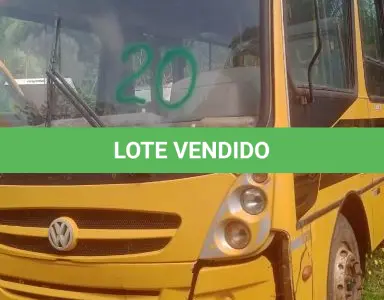 LOTE 020 - Sucata de Ônibus VW/15-190, cor amarela, s/placa. (Sem documentação para transferência, por ser sucata).
