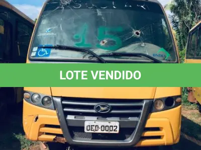 LOTE 015 - Micro-Ônibus escolar, Marcopolo/Volare V8L, a diesel, cor amarela, Placa OED-0002, ano fab/mod. 2011/2012, chassi 93PB51G1MCC040968, Renavam 506207552. (Transferência por Declaração - S/CRV). DPVAT R$ 8,08