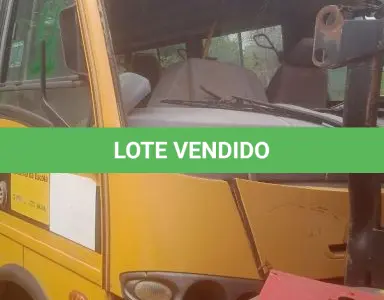 LOTE 011 - Microônibus Escolar Marcopolo/Volare V8l EO, placa OEI-4245, a diesel, ano fab/mod. 2012/2013, cor amarela, chassi 93PB54M10DC043161, Renavam 506206807. (Transferência por Declaração - S/CRV). DPVAT R$ 8,08/ MULTAS R$ 145,11