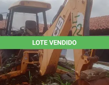 LOTE 022 - Retroescavadeira com pá, modelo JCB, nº  id. Produto JCB1791611JCB,  VIN nº id. Veículo 9B9214T54CBT4611, Série Motor nº SA320/40239U0433612.
