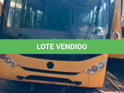 LOTE 009 - Sucata Ônibus escolar, cor amarela, VW mod. 15-190. (Sem documentação para transferência, por ser sucata).