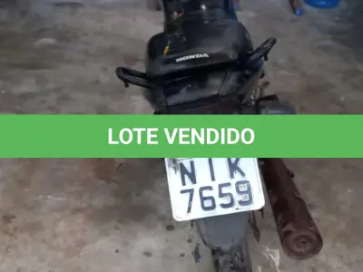 LOTE 001 - MOTO HONDA EM PARNAÍBA/PI