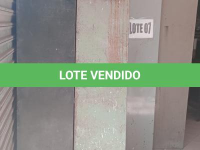 LOTE 007 - MATERIAIS DIVERSOS