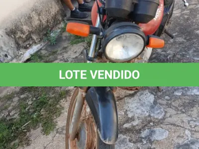 LOTE 001 - HONDA/CG 125 FAN KS NIK9596