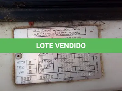 LOTE 015 - FORD CARGO 2422 BELP SL 2009