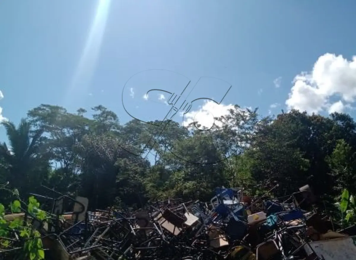 LOTE 004 - Sucatas diversas de: Carteiras escolares, cadeiras plásticas.