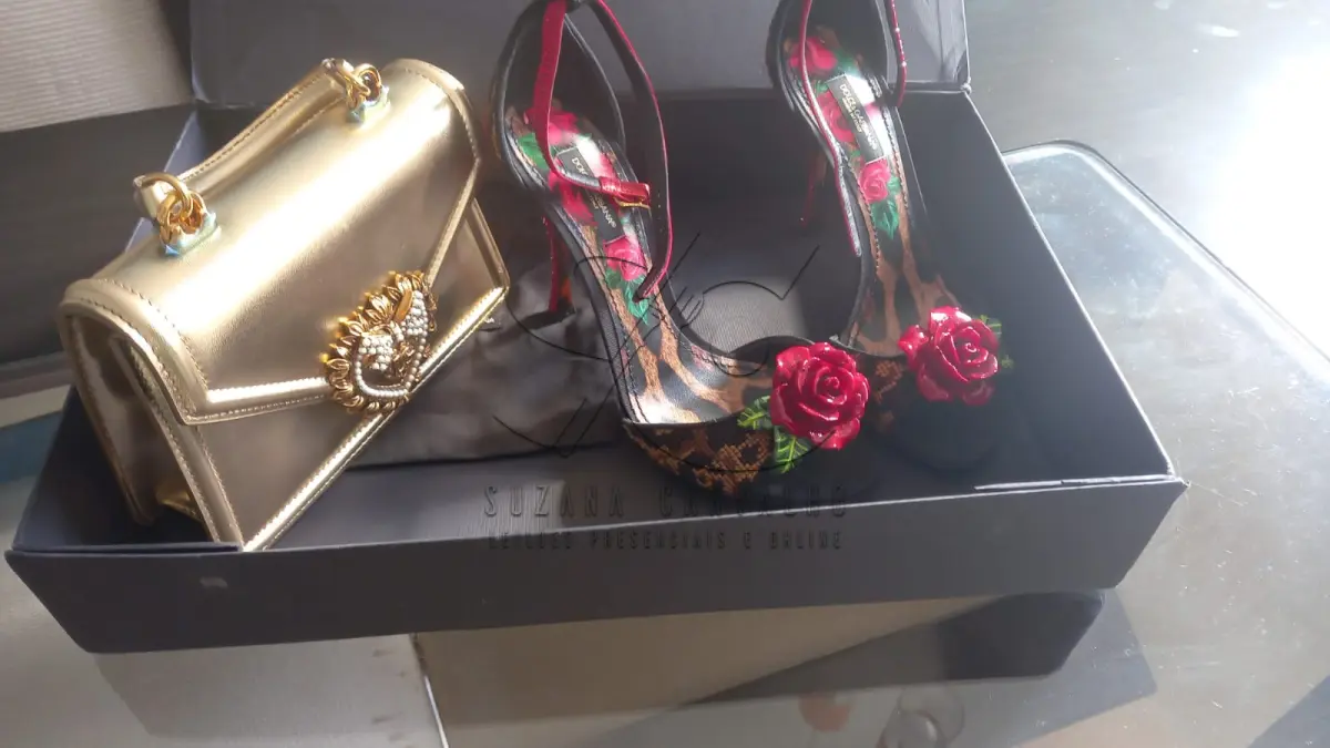 LOTE 005 - BOLSA/SANDÁLIA D&GABBANA ORIGINAIS