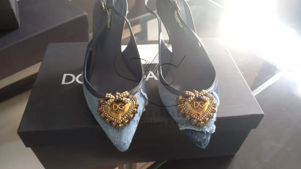 LOTE 003 - BOLSA/SAPATO D& GABBANA ORIGINAIS