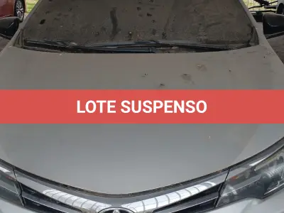 LOTE 001 - SUSPENSO POR DECISÃO JUDICIAL TOYOTA COROLLA