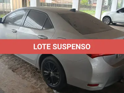 LOTE 001 - SUSPENSO POR DECISÃO JUDICIAL TOYOTA COROLLA