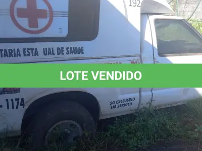 LOTE 030 - CAMIONETA AMBULÂNCIA GM