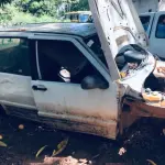 LOTE 006 - Sucata de Fiat Uno Way, cor branca. (Sem documentação para transferência, por ser sucata).