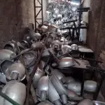 LOTE 001 - Sucatas de: Luminárias para postes com reatores.